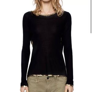 Zadig&Voltaire sz S Willy Gold shirt
